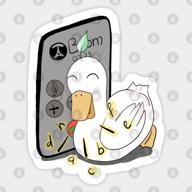 Chit chat Doo Doo duck Sticker by LaartStudio